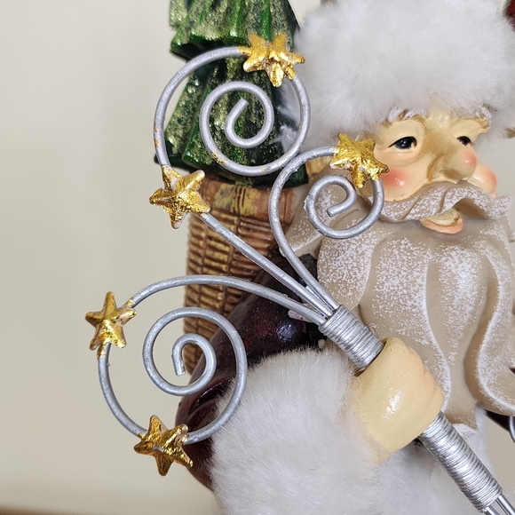 Vintage 17" Santa Claus Figurine with Reindeer & Toys Old World Santa - Picture 6 of 16